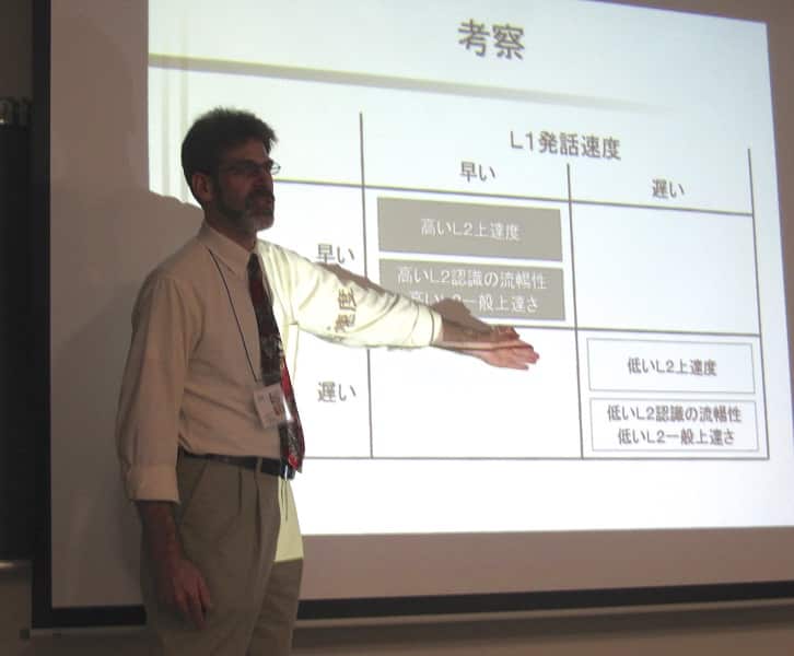 Ralph Rose at Japan Association for Educational Psychology 2012, *第二言語運用における躊躇現象と流暢性*