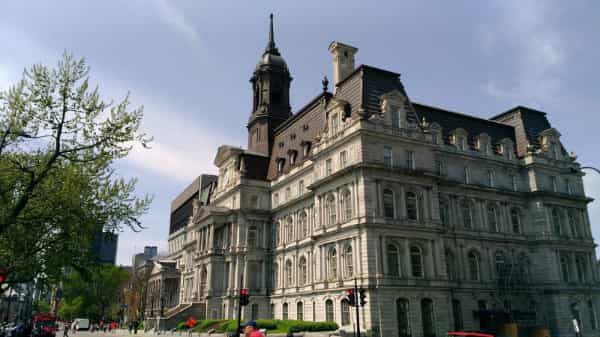City Hall in Old Montreal, Quebec, Canada